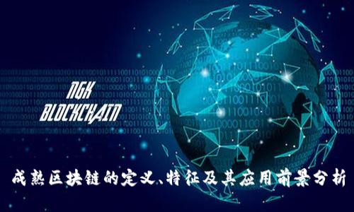 成熟区块链的定义、特征及其应用前景分析